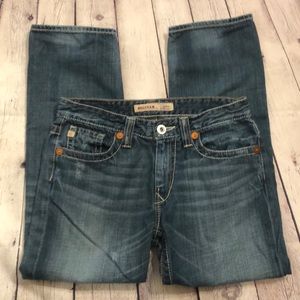 Big Star Dylan boyfriend fit frayed jeans